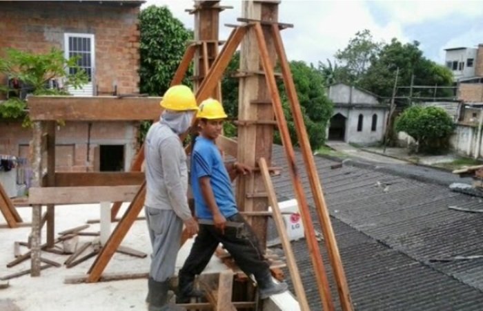 Obra de 2 pavimentos com fundações profundas em estaca raiz